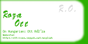 roza ott business card